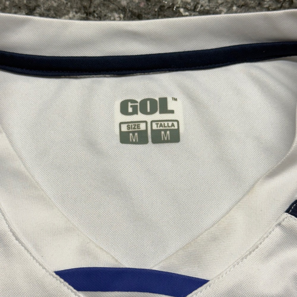 GOL England Soccer Jersey Mens Medium White Red Blue Number 7 Football Shirt - Picture 7 of 10